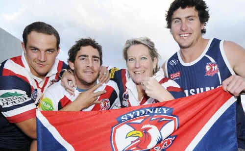 Ready for the grand final are East Ballina supporters, from left, Eddy Killingbeck, Ben Crawford, Lyn Aubusson (the mother of Mitchell and James Aubusson) and Rob Mills.
The boys are life-long friends of the Aubusson brothers. Martin Kennedy with parents Brian and Donna Kennedy. Ready for the grand final are East Ballina supporters, from left, Eddy Killingbeck, Ben Crawford, Lyn Aubusson (the mother of Mitchell and James Aubusson) and Rob Mills.
The boys are life-long friends of the Aubusson brothers. Martin Kennedy with parents Brian and Donna Kennedy.